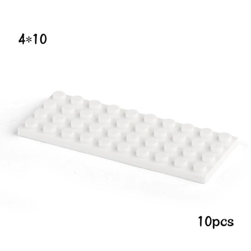 Non-Toxic 10Pcs Moc 3030 Plate 4X10 Brick Building Blocks Classic Parts Diy Building Block Compatible With Creative Construction Toys