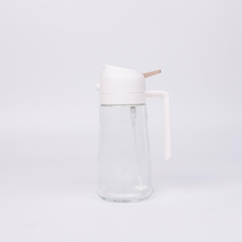 Dual-Use High-Pressure Glass Oil Bottle Sprayer & Pourer for Kitchen