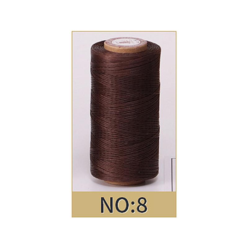 Hilo Encerado de 0,8 mm de Grosor para Cuero, Cordón Encerado para Manualidades DIY, Hilo para Coser a Mano, Hilo Plano Encerado para Coser