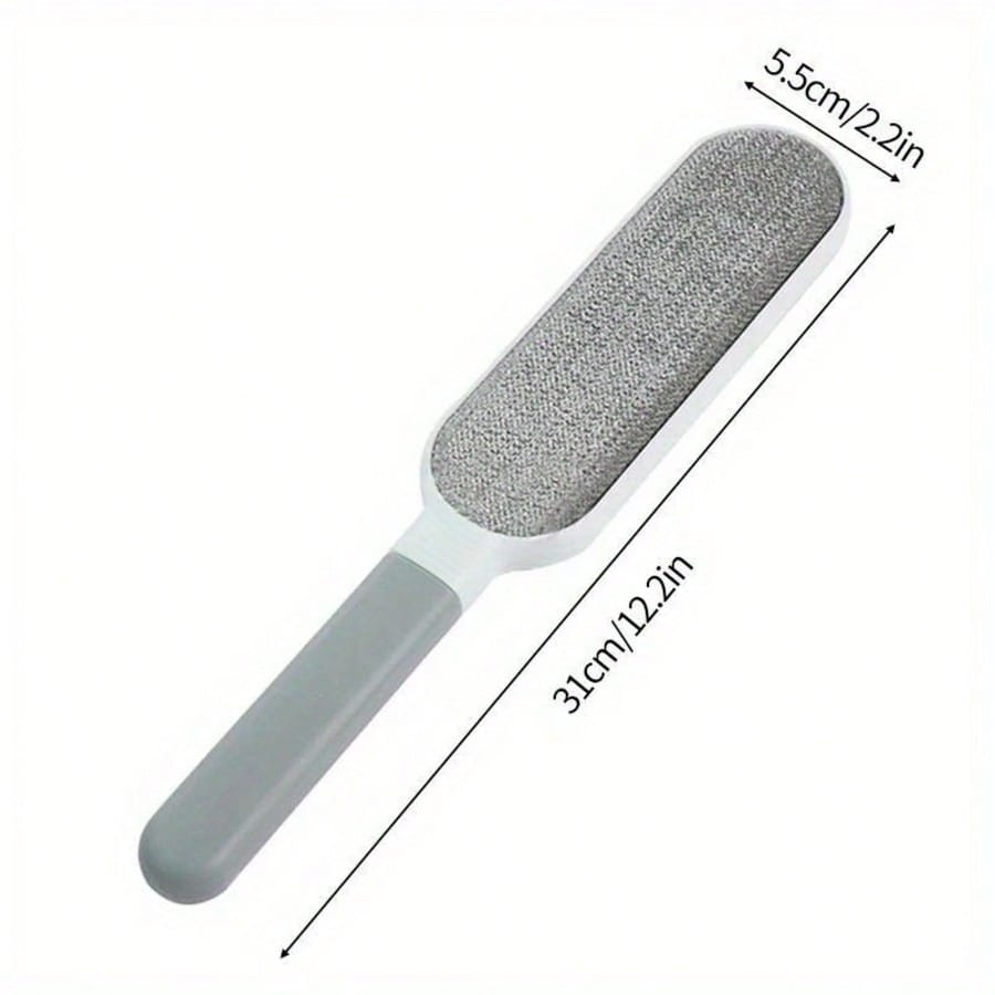 1PC Reusable Dust Brush, Double-Sided Pet Hair Remover, Manual Static Electricity Brush for Cats, Clothes, Sofas, Furniture,
