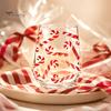 Decorative Party Drinkware Christmas Cocktails Glass, Santa Snowman Reindeer Tree Design Tumbler, 300ml Lead-free Wine Glasses Holiday for Cocktail