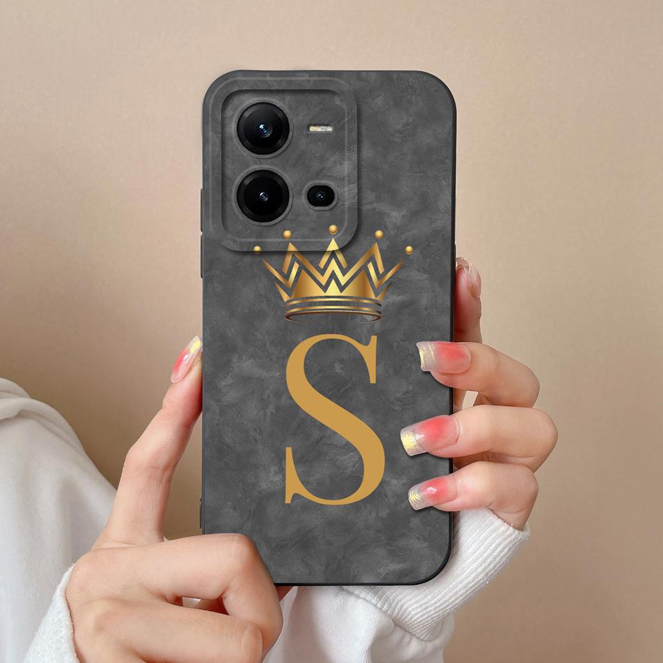 For Vivo V25 V25E Phone Cover Lovely Letters High Quality Case For Vivo V 25 Soft Liquid Silicone Lightweight Anti Drop Fundas