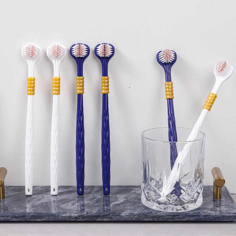 6PCS Toothbrush Three Sided U-shaped Soft Toothbrush for Comprehensive Oral Cleaning for Adults, Men and Women