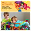 PicassoTiles Marble Run Magnetic Tiles 100 Pieces Race Track Toy STEM Building Learning Education Magnetic Building Kids Educational Kit for Boys