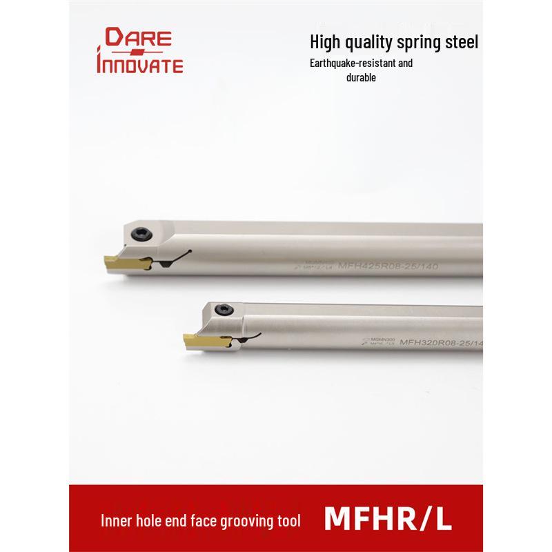 Inner Hole Face Grooving Tool Holder MFHR/L Flat 320/420/325/425 Groove Tool, Spring Steel