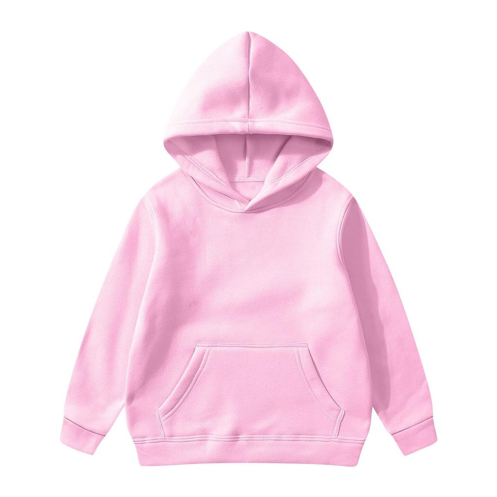 Children's Solid Color Sweatshirt Set (pants + Top)