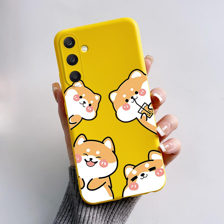 For Samsung A25 5G Case SM-A256B Stylish Painted Soft Silicone Shockproof Cover For Samsung Galaxy A15 A25 A35 A55 5G 2023 Capa