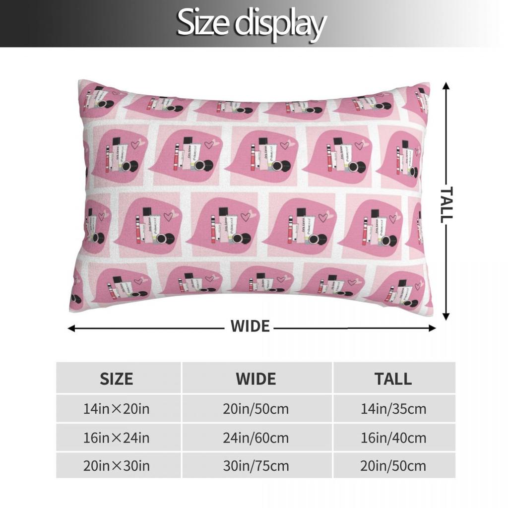 Mary Kay Rectangle Pillowcase Cushion Cover Decorative Bedroom Bed Home Comfort Throw Pillow