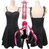 Diary Anime Future Mirai Nikki Gasai Yuno Cosplay Costume Pu Leather Dress Black