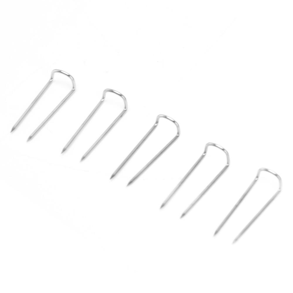 200Pcs Boxed packaging U-shaped Pins U-shaped design Fabric Fastening Pins Fabric positioning work