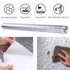 Hârtie de perete din folie de aluminiu premium, autoadeziv pentru spătar, tapet de bucătărie