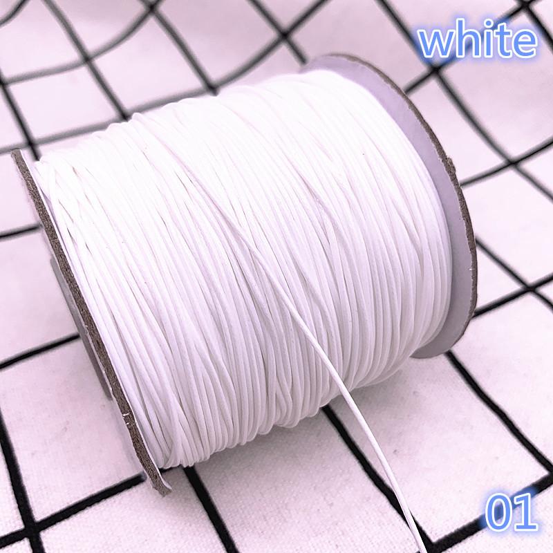 0.5 0.8 1.0 1.5 2.0mm Waxed  Cord Waxed Thread Cord String Strap Necklace Rope Bead DIY Jewelry Making for Bracelet