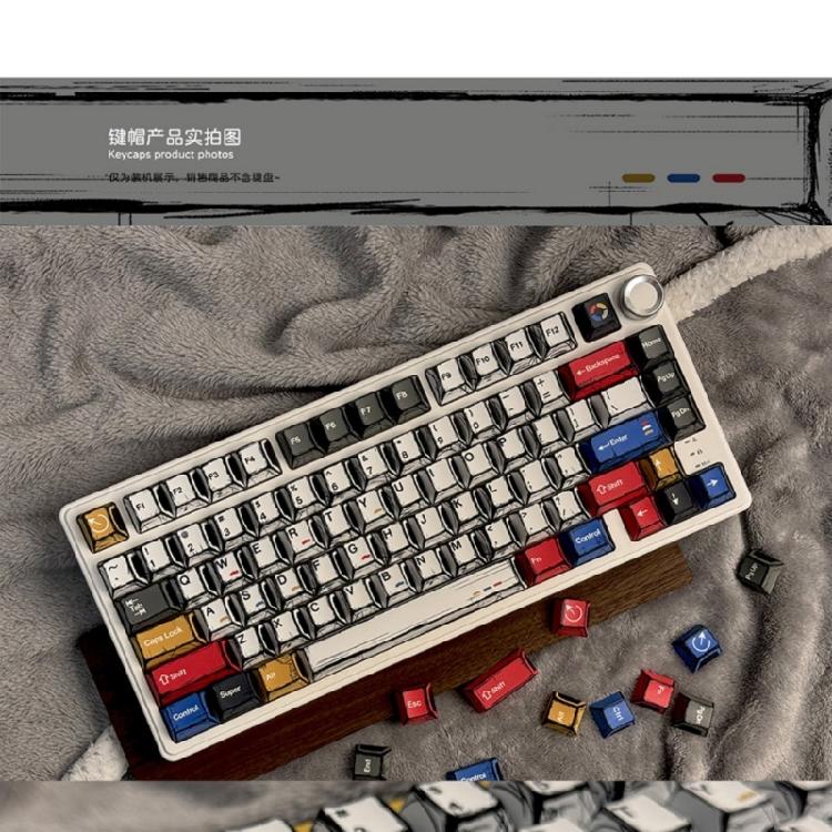 Mekanik Klavyeler İçin Konfor ve Stiller Sunan Minimalist Temalı 136 Tuşlu PBT Tuş Başlığı Seti Yarı Saydam Tuş Başlığı Tasarımı