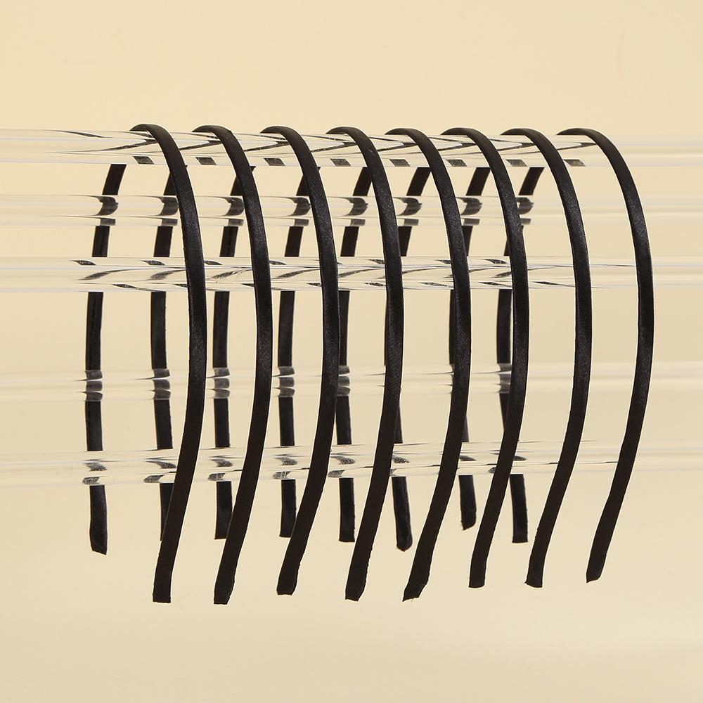 

Универсальная черная повязка на голову Беззубика: Разные размеры, Однотонный, Тонкий, Аксессуар с тканевой обшивкой