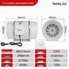Remote-Controlled Axial Flow Indoor Exhaust Fan with Turbo Ventilation