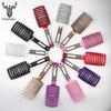 Large Anti-Static Curved Massage Comb for Curly Hair - Pig Bristle, Nine-Row, Plastic