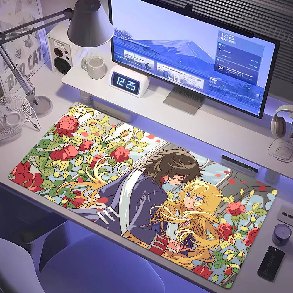 The Rose Of V-Versailles Anime Mousepad Mouse Mat Desk Mat With Pad Gaming Accessories Prime Gaming XXL Keyboard Pad Padding M