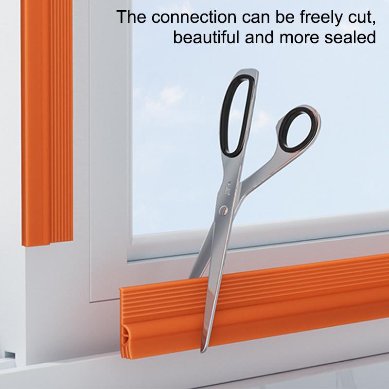 TPE Sliding Window Seal Strip Self Adhesive Triple Sound Insulation Windproof Anti-Cold Door Under Flexible Weatherstrip Tape