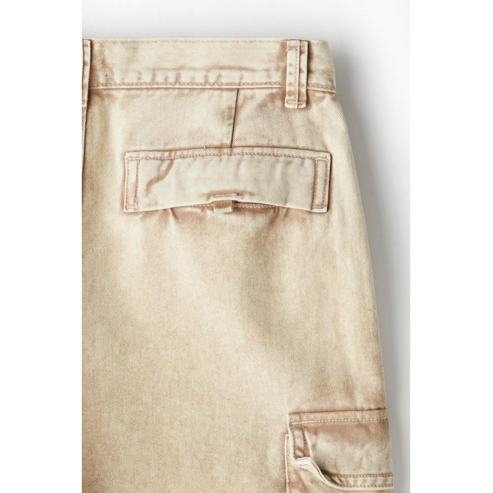 H M Loose Cargo Jeans ligHt Beige
