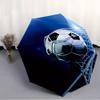 Automatic Folding Soccer Ball & Goal Net Umbrella, Sun Shield, 8 Sturdy Ribs, Durable Plastic & Iron Frame, Casual Sports Them