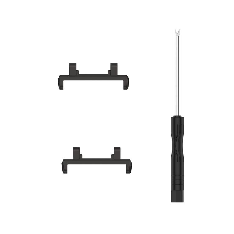 2 Watch Bracelet Metal Connection Parts Durable Band Adapter 1 чёрный