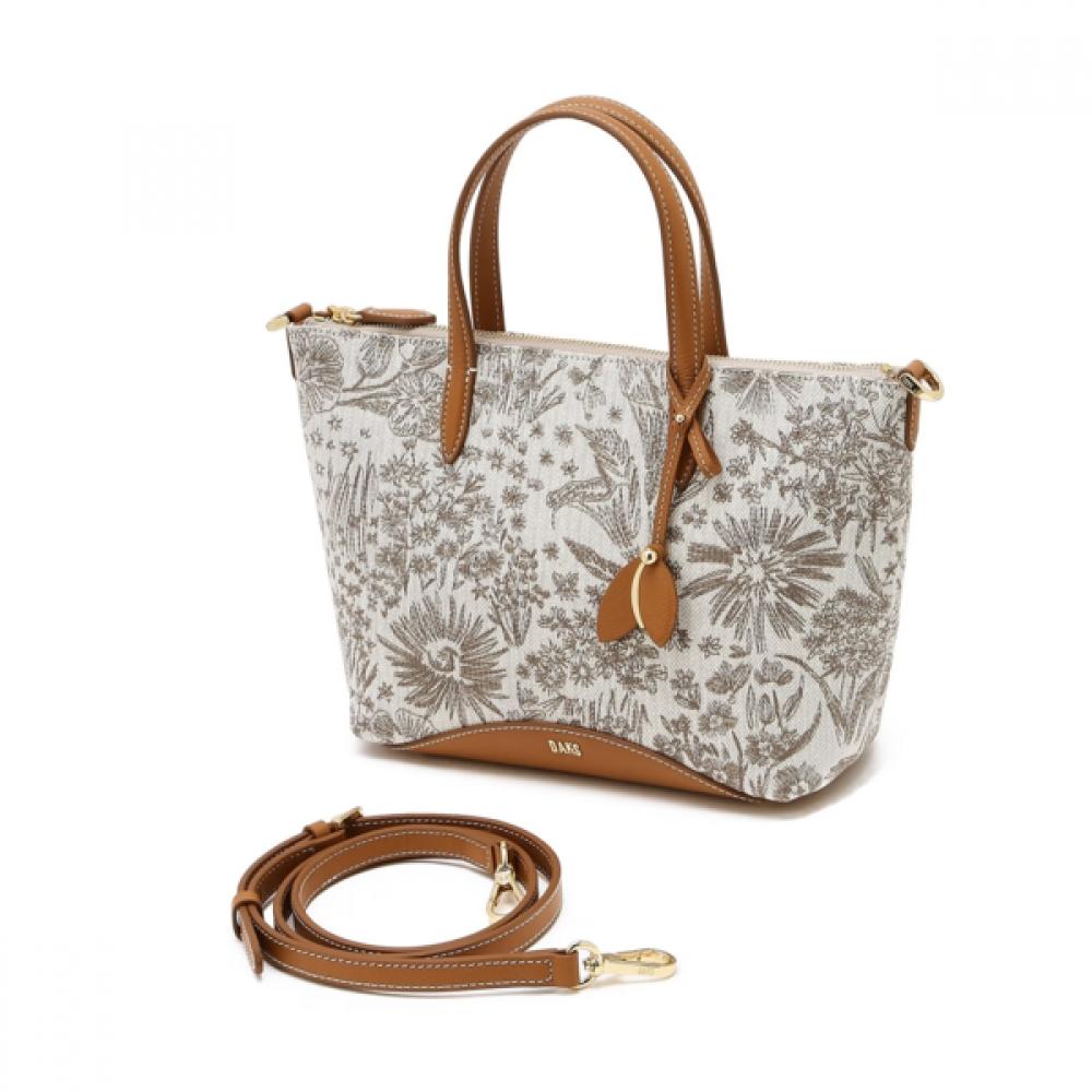 Daks Beige Flower Tote Bag Dcba6e626i2