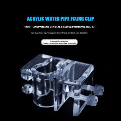 Large Pipe Water Tube Fixed Clip Easy To Install Acrylic Material Hose Bracket Inlet and Outlet Pipe Pipe Fixing Bracket