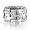 Men'S Ring, Trendy Fashion Wide Edition Men'S Ring, Micro Zircon Business Ring
