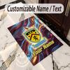 Crystal Velvet Rug Burnley Football Print Custom Name Text Floor Mat Home Decor