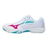 Mizuno Scarpe da ginnastica unisex Wave Claw 2 Wide Bianco Fucsia Blu 71GA211060