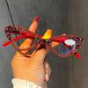 Luxury Sexy Small Cat Eye Reading Glasses Women 2025 Trendy Retro Spring Leg Presbyopia Glasses Ladies Fashion Optical Eyewear