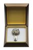West Highland White Terrier, Westie, Westy – Brooch with a clip, holder for a start number – Design 01 | Art-Dog