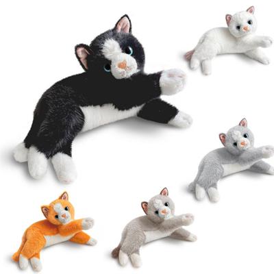 5 Couleurs Poupée Chaton Mignon Simulation Chat Peluche Douce Rembourrée Animal Réaliste Modèle Kitty Enfants Filles Décor de Chambre Créatif Cadeau