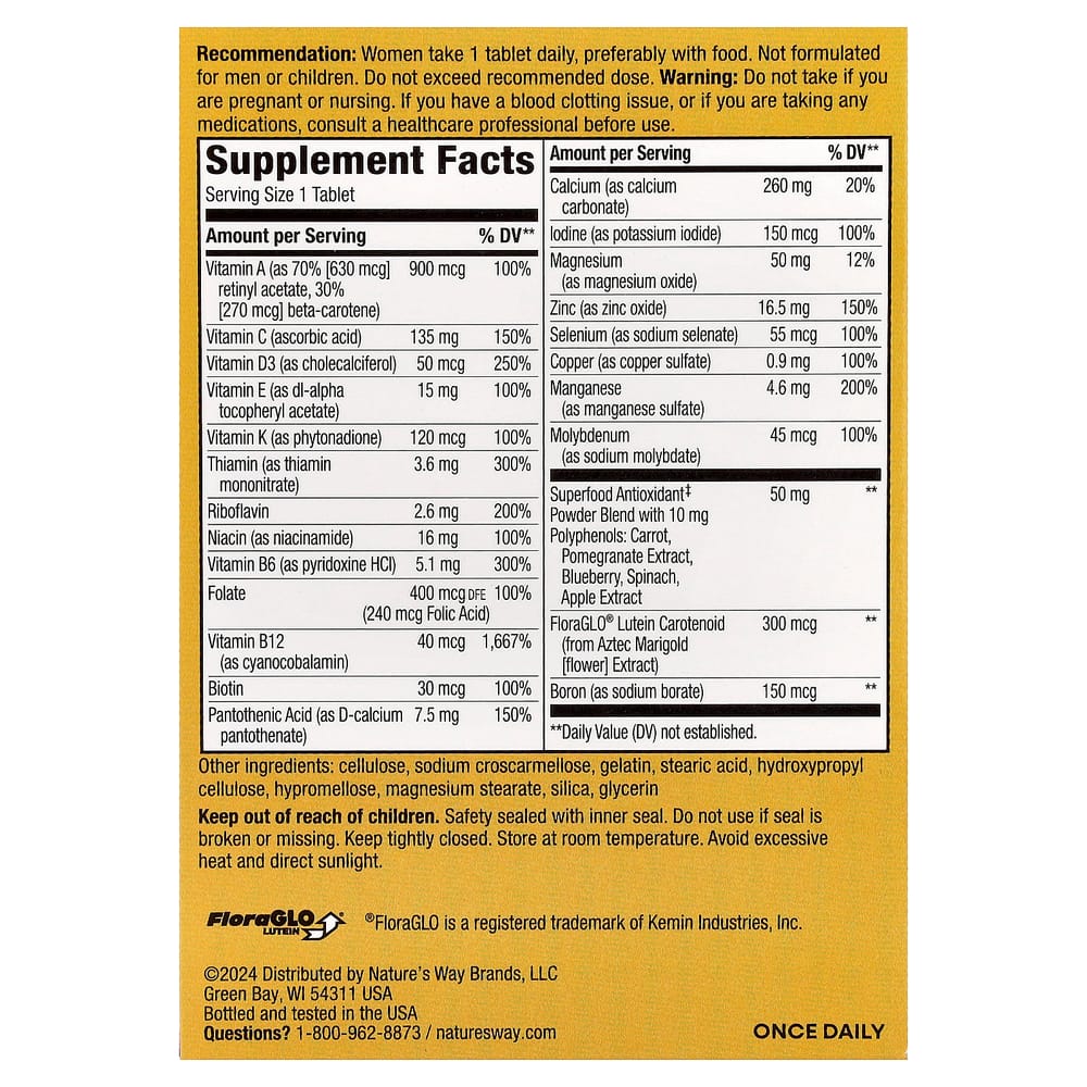 Nature's Way Alive Women's 50+ Complete Multivitamin, 50 Tablets