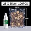 100pcs/Lot Kitchen Vacuum Sealer Bag Transparent Food Packaging Bag Fresh-Keeping Food for Food Saver Seal Storage Meal