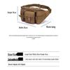 Large Waterproof Tactical Waist Bag: Multifunctional, Wear-Resistant for Outdoor Sports, Cycling, Hiking
