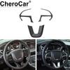 3X Carbon Fiber Steering Wheel Trim for 2014- Jeep Grand Cherokee SRT8 Parts