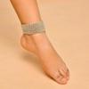 Sexy Wide Anklets Fully Diamond Foot Chain Nightclub Jewelry Dance Summer Beach Barefoot Chain Jewelry for Women
