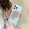 Cute Cat Wave Mirror Is Suitable for Apple 16/15/iphone13promax Huawei Makeup Mirror Mobile Phone Case