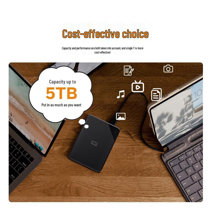 Western Digital Elements SE 4TB Portable Hard Drive