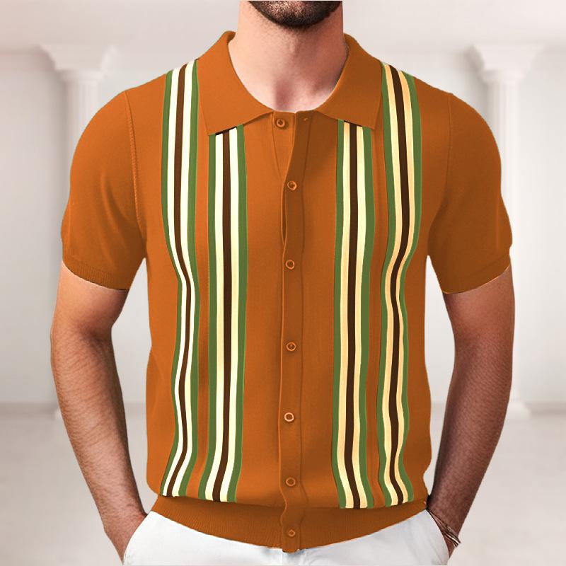 New Men'S Polo Shirt Made Of Pure Cotton With Dropped Shoulders High-Quality Loose Fit For Fitness Versatile For Daily Exercise Short Sleeved Casual