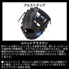 Rawlings Junior HYPER TECH R9 SERIES Baseball Glove for Size SS Black (All-Around) Kids, (GJ4FR9BFSS), (Left-Handed Throw)