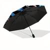 1pc Dragon Ball Z Goku Super Saiyan Blue Artwork Automatic Folding Umbrella - Portable 3-Fold Design, 8-Rib Outdoor Umbrella, Festival Gift for F