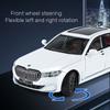 1/24 BMW 760 THE7 Limousine Alloy Miniature Car Diecast Metal Scale Car Model Sound and Light Collection Children Toy Vehicles Gifts