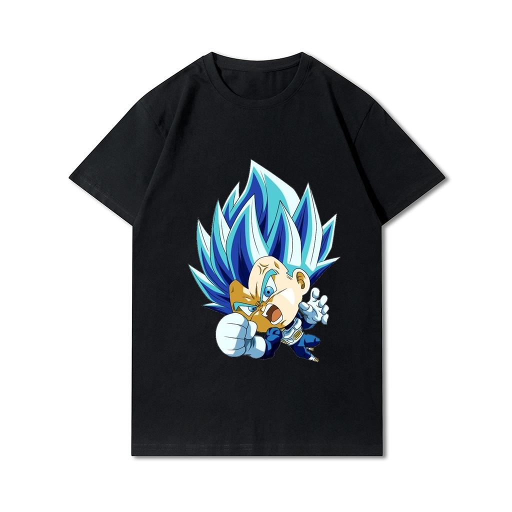 Mode Dragon Ball gedruckt Männer T Shirts Rundhals Baumwolle Tops Sommer Casual schwarze T-Shirts