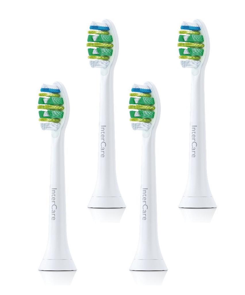 PHILIPS Sonicare Intercare Replacement Brush Heads for Electric Toothbrushes Set of (Standard Type, 4) HX9004/01