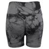 European & American Tie-dye V-Waist Yoga Shorts for Women - Hip-lifting, Three-point Design