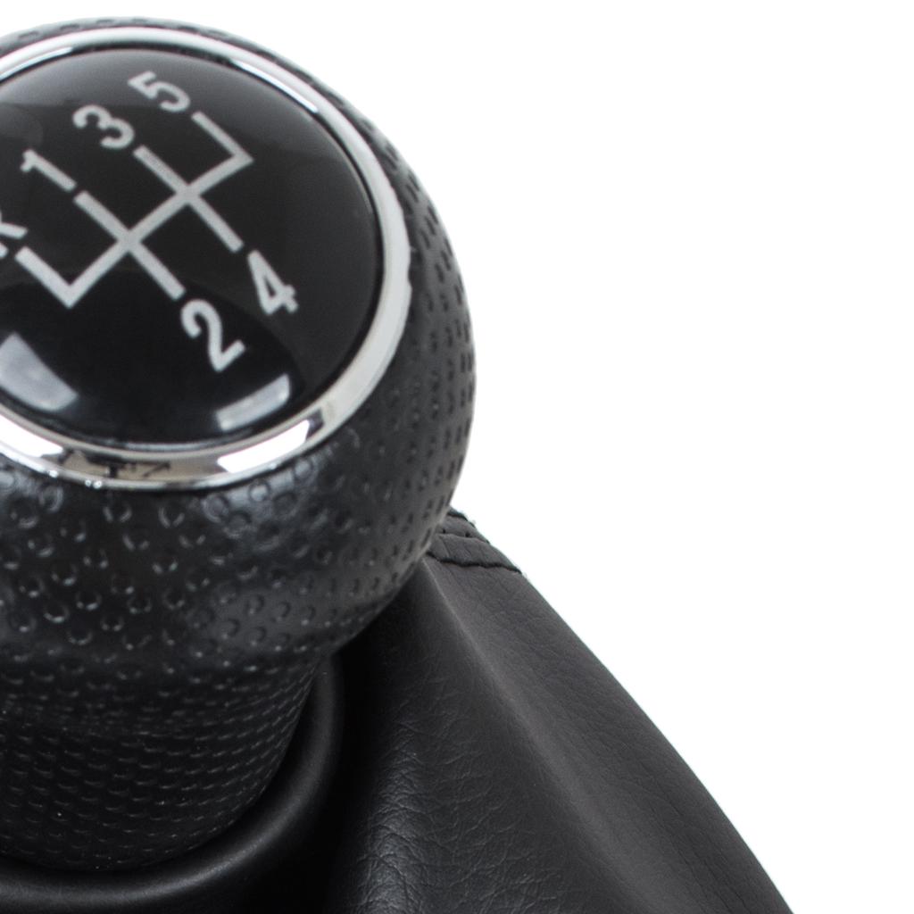 VW Lupo 98-05 Pomello Cambio Nero + Cuffia, Foro 12 MM