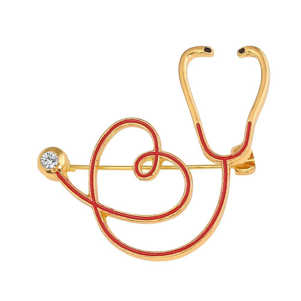 Alloy Decorative Brooch Lightweight Clothing Pin New Heart Brooch Theme