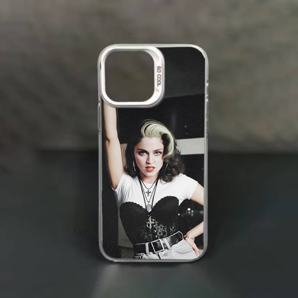 M-Madonna-S 80s Phone Case for iPhone 15 16 Pro Max  Air SE 11 13 Pro 14 Plus 12 11Pro 15Pro Max 16e Cover